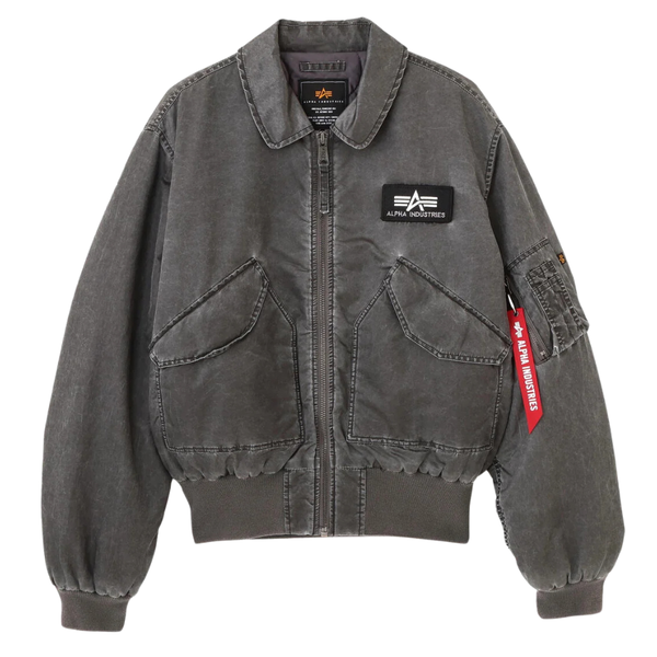 Куртка Alpha Industries CWU 45/P Battlewash Flight Jacket Black (Черный)