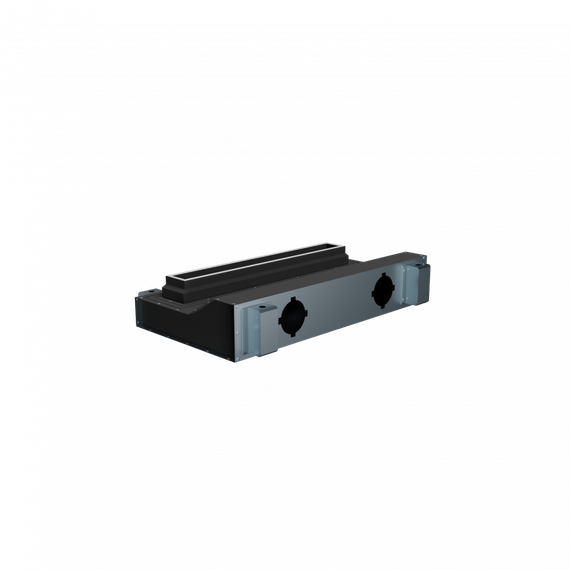 Flexag RAN-1-500-25-B щелевой диффузор с низкопрофильной КСД под натяжной потолок, черный