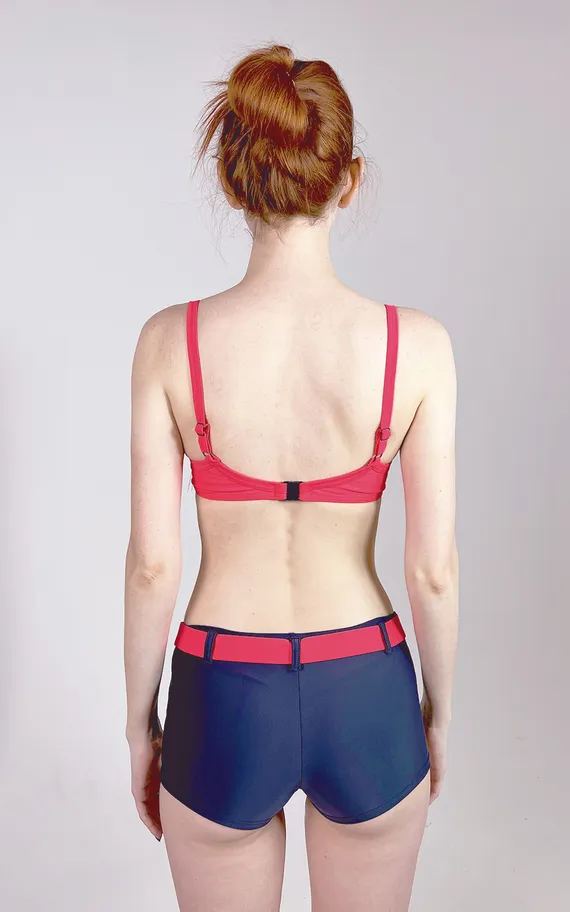 Купальник Ofelia new Graphite-Red-fluo