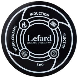 КАСТРЮЛЯ ЭМАЛИРОВАННАЯ LEFARD С КРЫШКОЙ, СЕРИЯ ЯБЛОНЕВЫЙ САД 2,8Л, ДИА.18СМ ПОДХОДИТ ДЛЯ ИНДУК.ПЛ