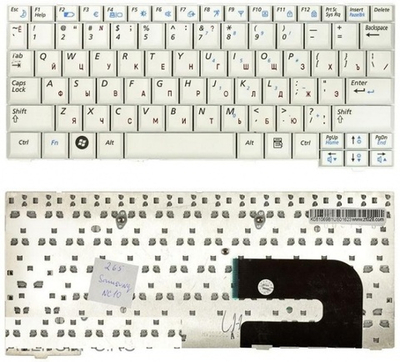 Клавиатура для ноутбука Samsung NC10 N110 N130 белая