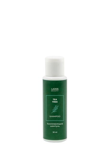 Laros Beauty Тонизирующий шампунь Tea Tree Shampoo, 30 мл