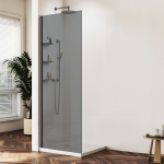 Душевая перегородка Vincea Волк-Ин (Walk-In) VSW-1HWS900CGGM, 900*2000, вороненая сталь, стекло тонированное
