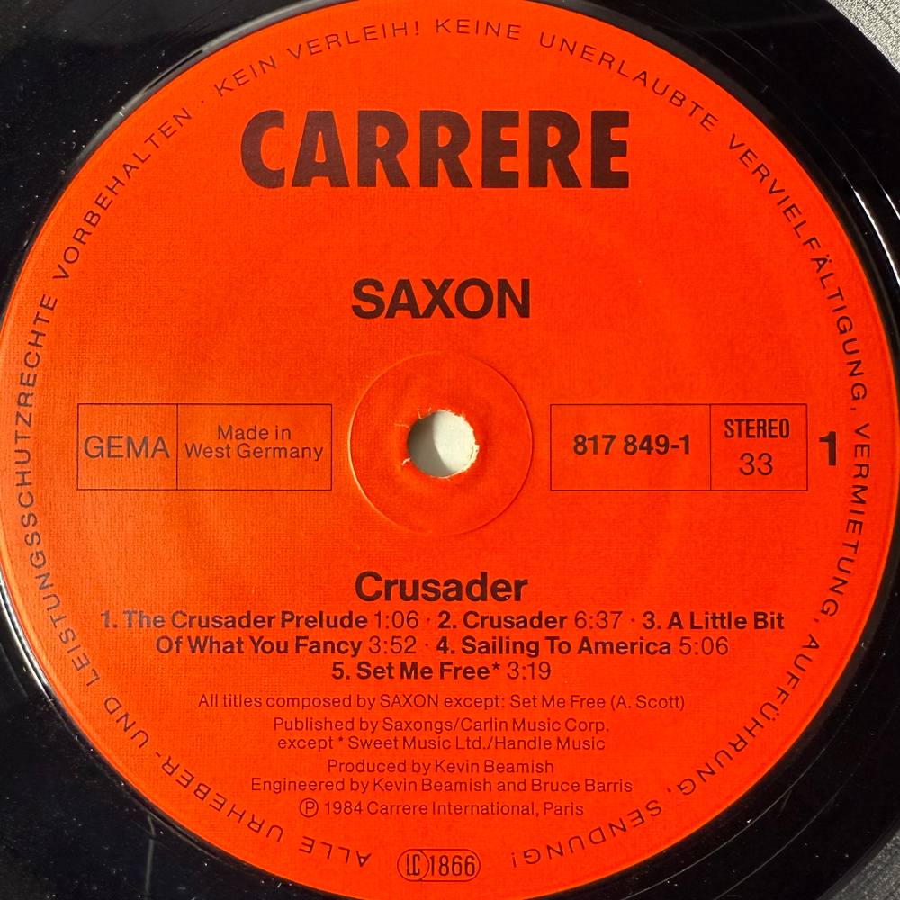 Saxon - Crusader (Германия 1984г.)