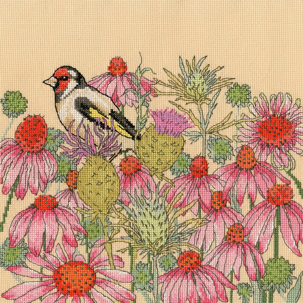 Набор для вышивания нитками Bothy Threads, Daisy Garden, 26х26 см Набор для вышивания нитками Bothy Threads, Daisy Garden, 26х26 см