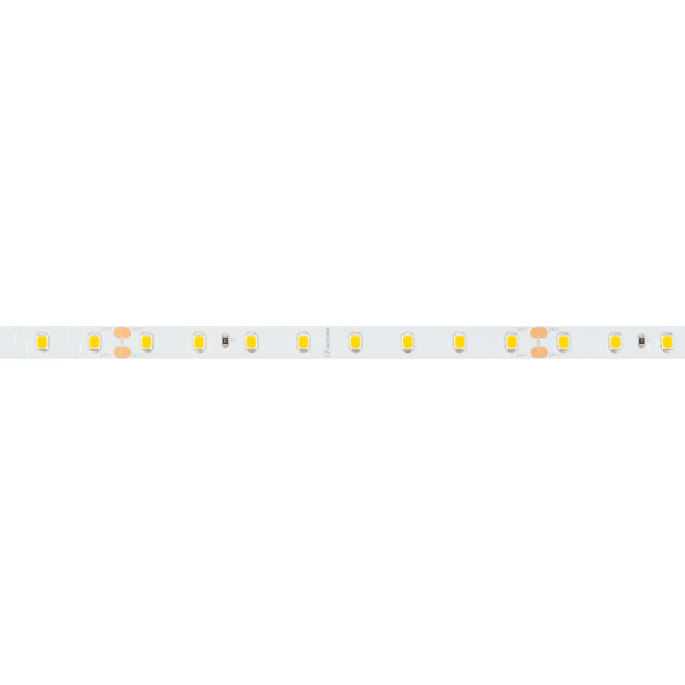 Светодиодная лента RT-A80-8mm 24V Warm3000 (6 W/m, IP20, 2835, 5m) (Arlight, высок.эфф.150 лм/Вт) 024513(2)