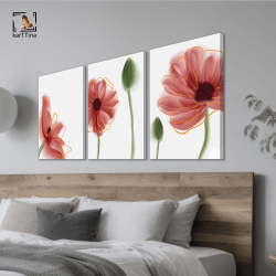 Картина karTTina "ТУМАННЫЕ ЦВЕТЫ", 150 см х 70 см