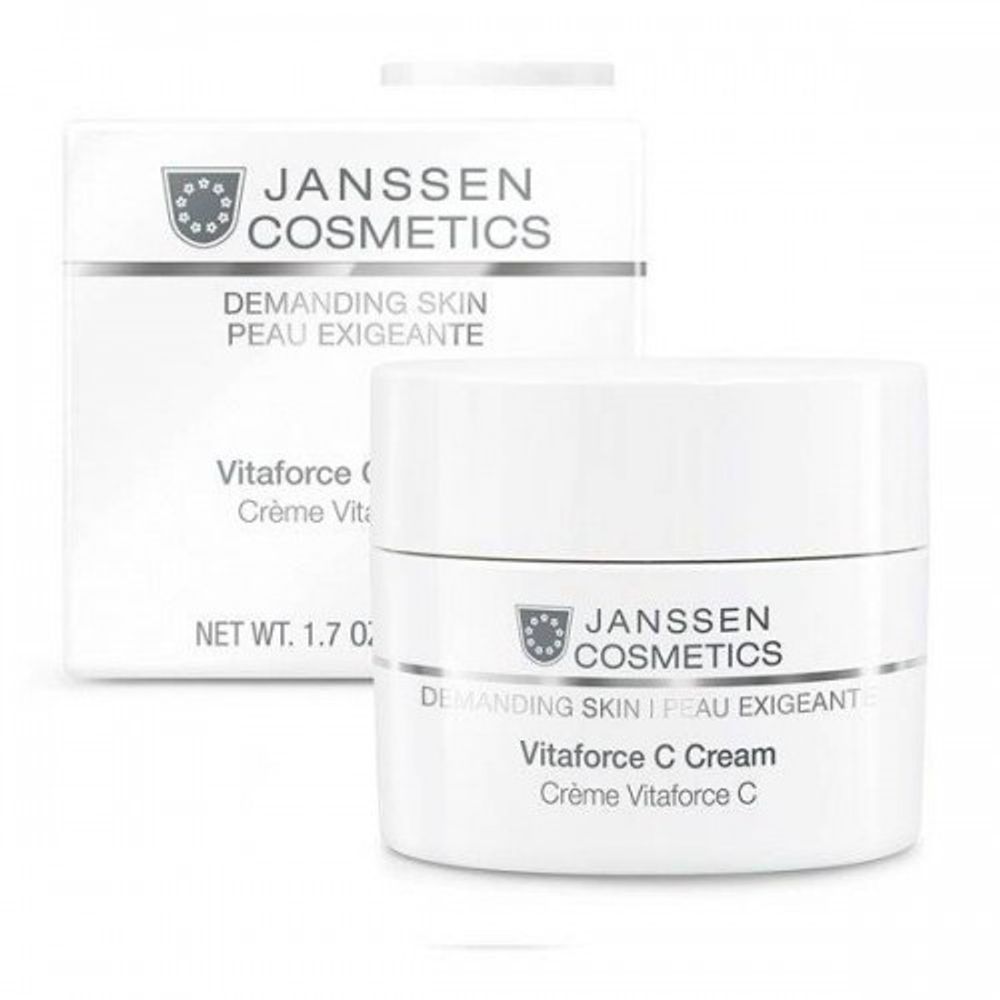Регенерирующий крем для сухой кожи Vitaforce C Cream, Demanding Skin, Janssen Cosmetics, 50 мл