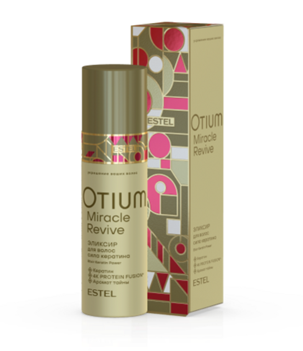 ESTEL Эликсир для волос "Сила кератина" OTIUM MIRACLE REVIVE, 100 мл