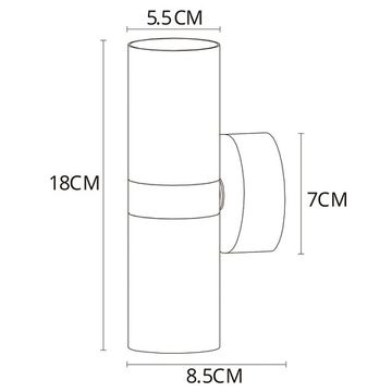 Настенный светильник 2*GU10 A3143AP-2BK черный Ran Arte Lamp