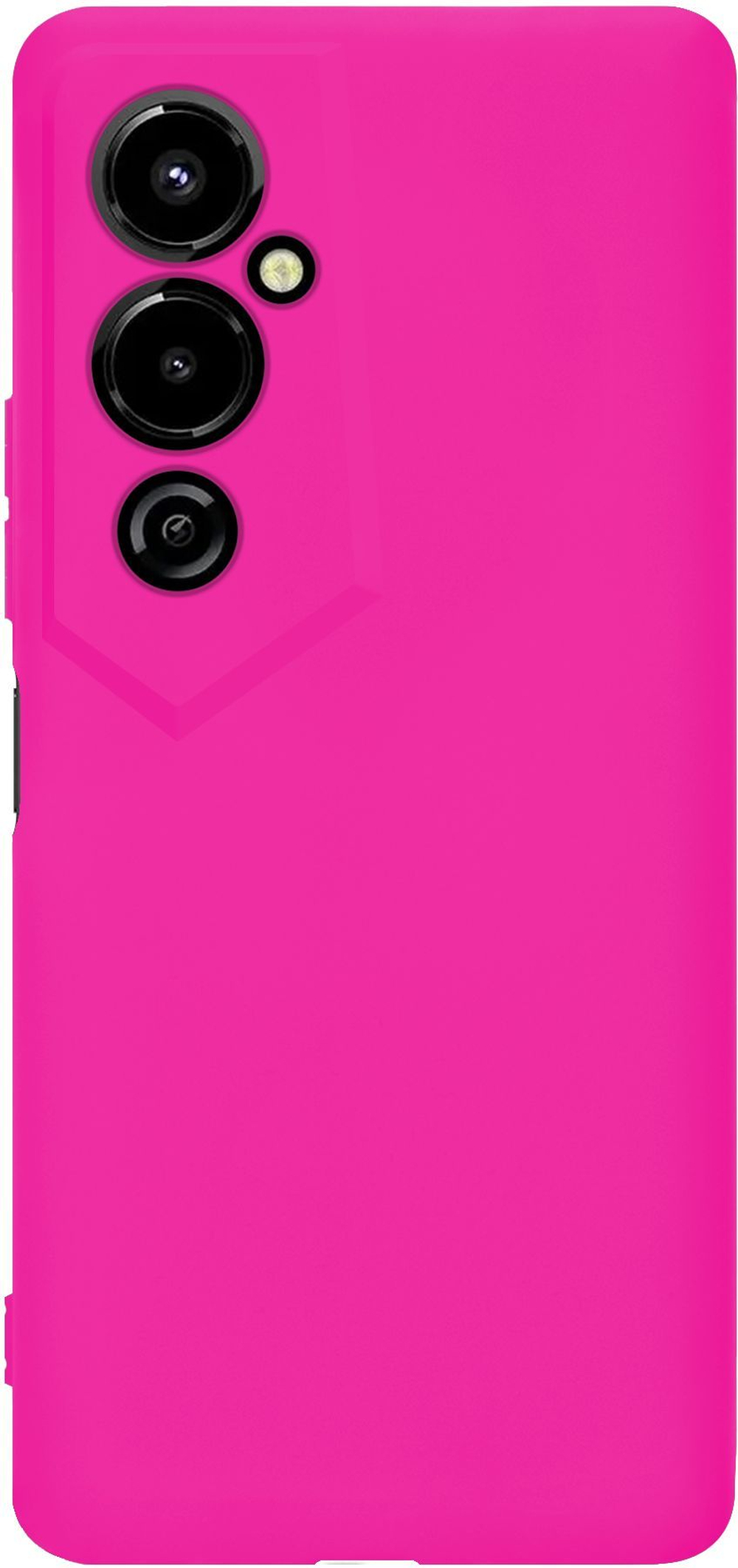 Мягкий Soft Touch чехол из силикона для TECNO POVA 4 PRO с бархатной подкладкой
