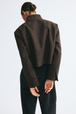 Блейзер из твида со смесью шерсти - H&M