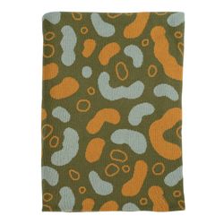Плед вязаный с авторским принтом Animal spots из коллекции Wild, 130х180 см