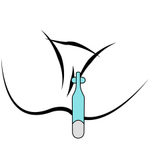 Многофункциональный мини вибратор 17,1см с косметической щёточкой Youvic DF948