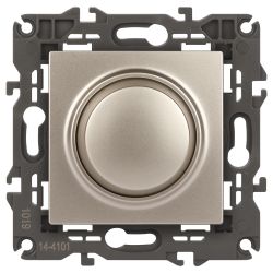 14-4101-04 ЭРА Светорегулятор поворотно-нажимной, 400ВА 230В, IP20, Эра Elegance, шампань | Эра Elegance