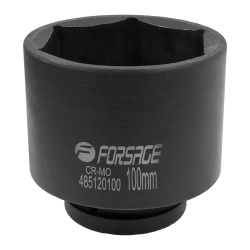 Головка ударная глубокая 1'', 100мм (6гр) Forsage F-485120100