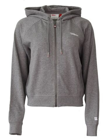 Женская Кофта теннисная Wilson Team Zip - medium gray heather