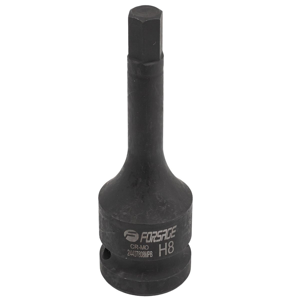 Головка-бита 6-гранная ударная 8мм,1/2'' Forsage F-24407808MPB
