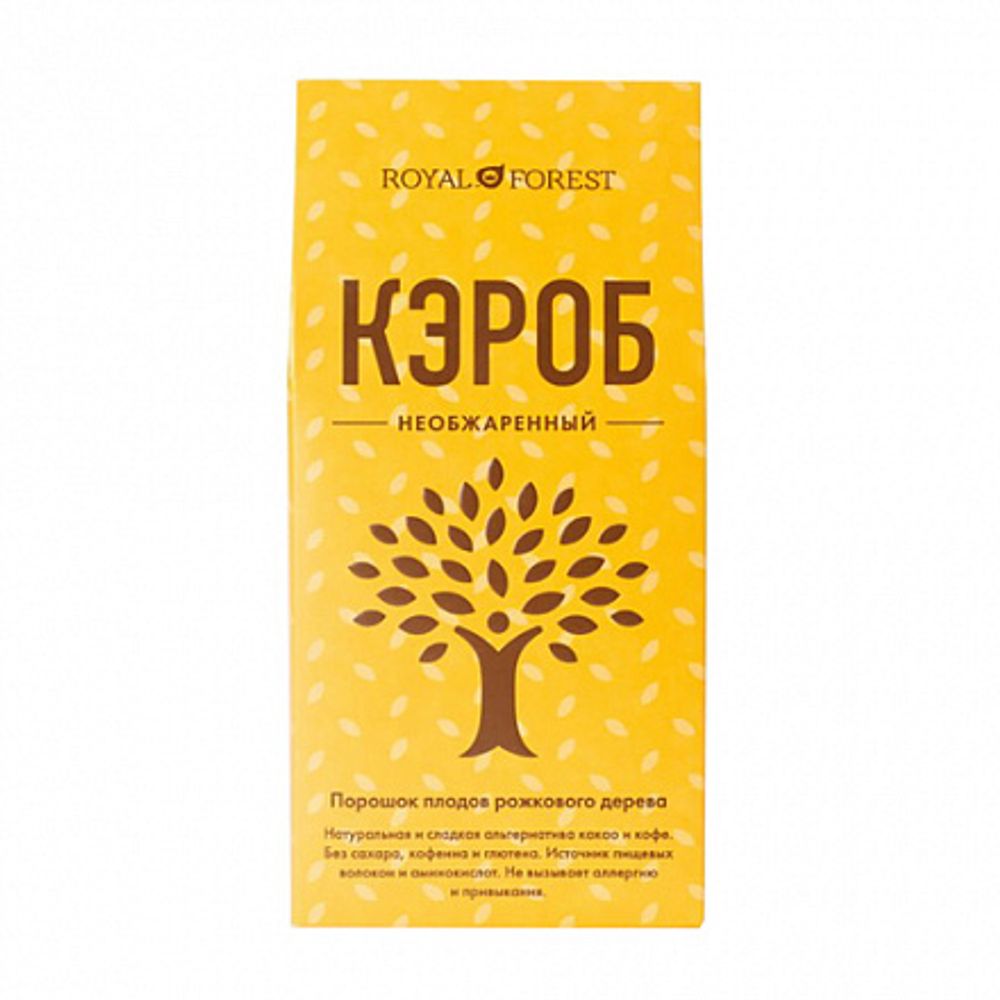 ROYAL FOREST Кэроб необжаренный, коробка 200 г