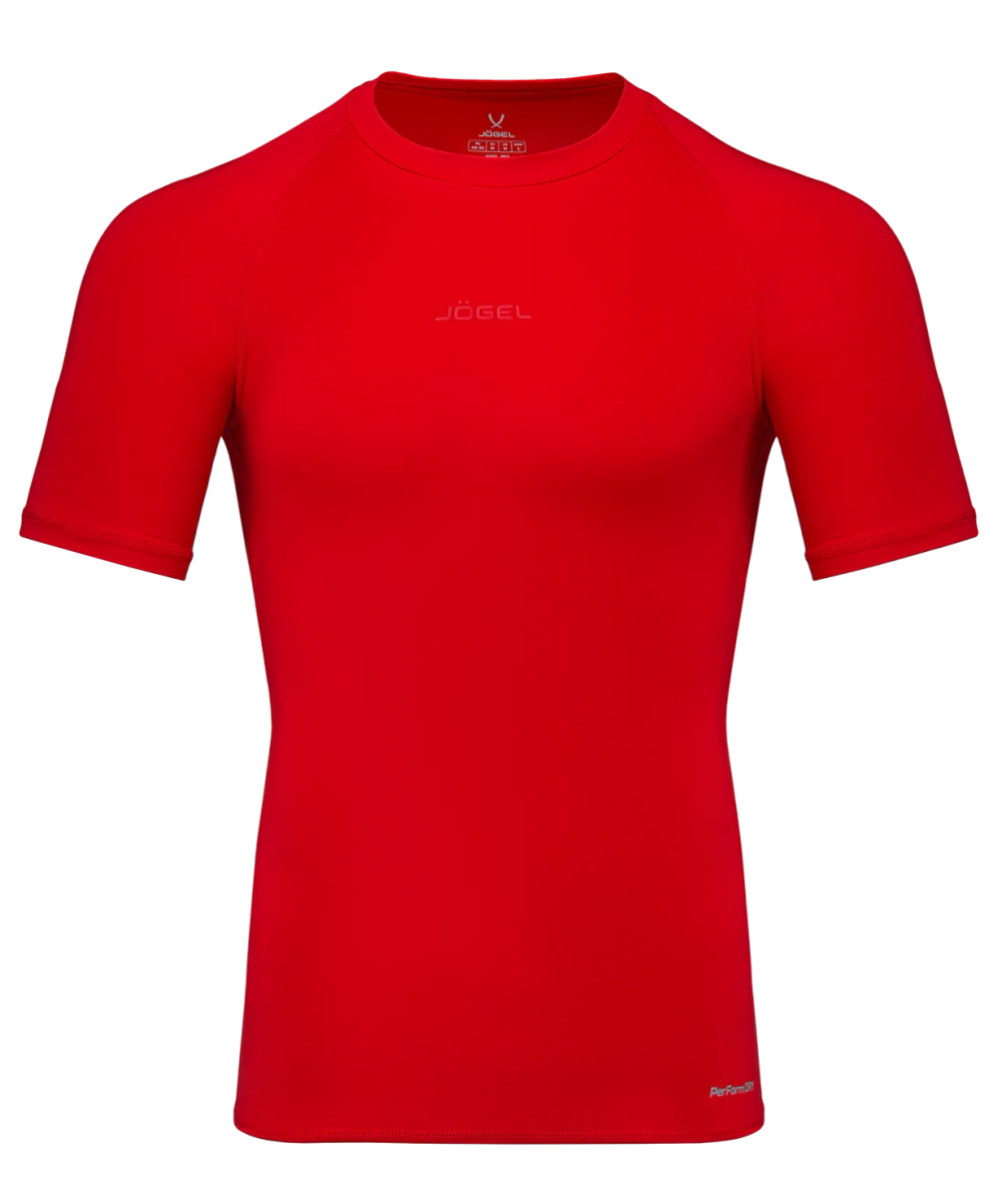 Футболка компрессионная Jögel PerFormDRY Baselayer Tee SS 2, красный