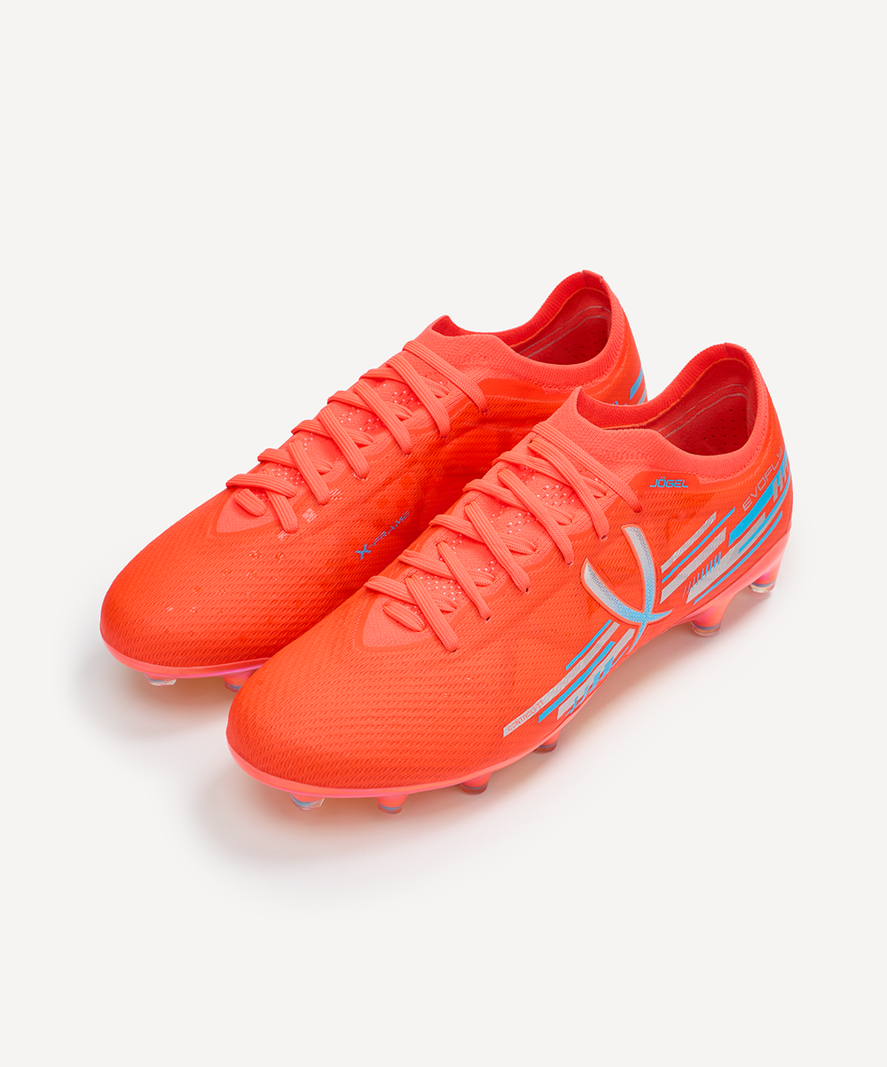 Бутсы футбольные Jögel Evofly FG Prime coral, коралловый