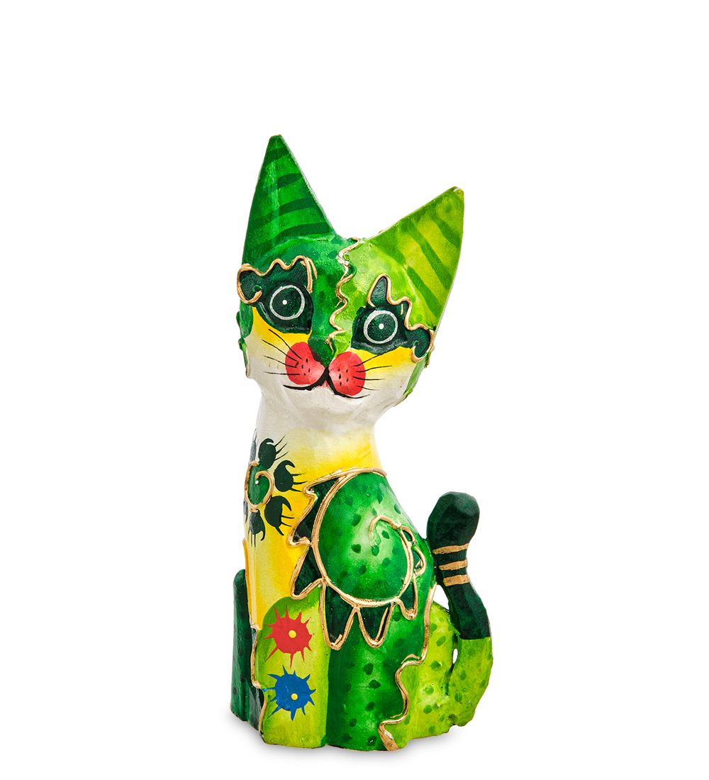 99-226 Фигурка «Кошка» н-р из двух 30, 20 см (албезия, о.Бали)