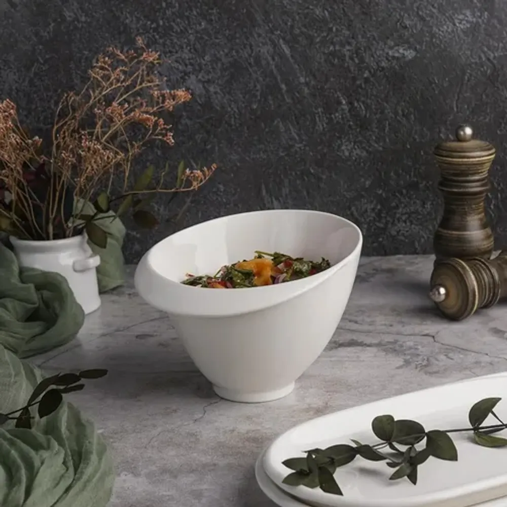 Салатник 560 мл d 15,2 см h10,3 см Oyster белый фарфор P.L. Proff Cuisine [6]