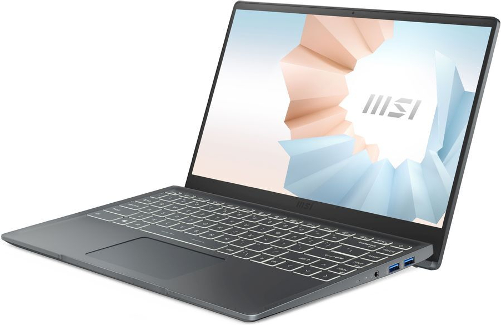Ноутбук MSI Modern 14 B5M-244XRU 9S7-14DL24-244 dk.grey 14" FHD AMD Ryzen 5 5500U/16Gb/512Gb SSD/DOS