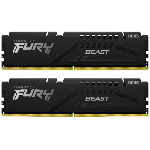 Модуль памяти DIMM DDR5 32Gb, 6400Mhz, 2х16Gb, Kingston FURY Beast (KF564C32BBK2-32)