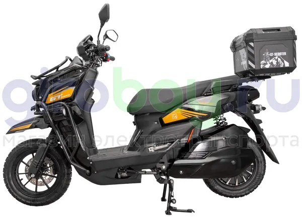 Электроскутер GT Tank 3000W (72V/30Ah) - Чёрный с кофром, обновленная версия фото №4