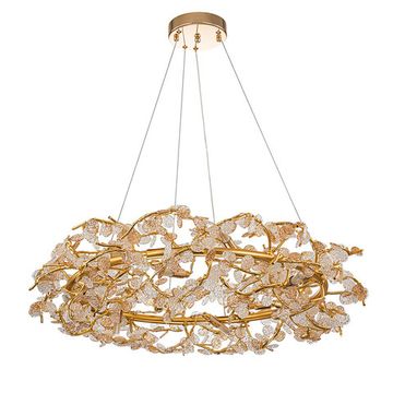 Подвесная люстра 12*G9 V000421 11042/12P Gold золото Splendore Indigo