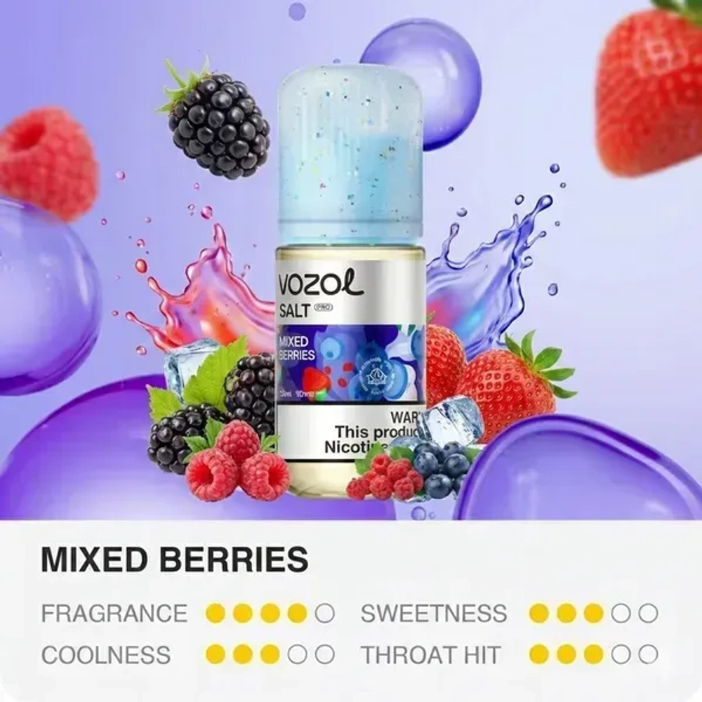 VOZOL SALT Prime - Mixed Berries (5% nic, 30ml)