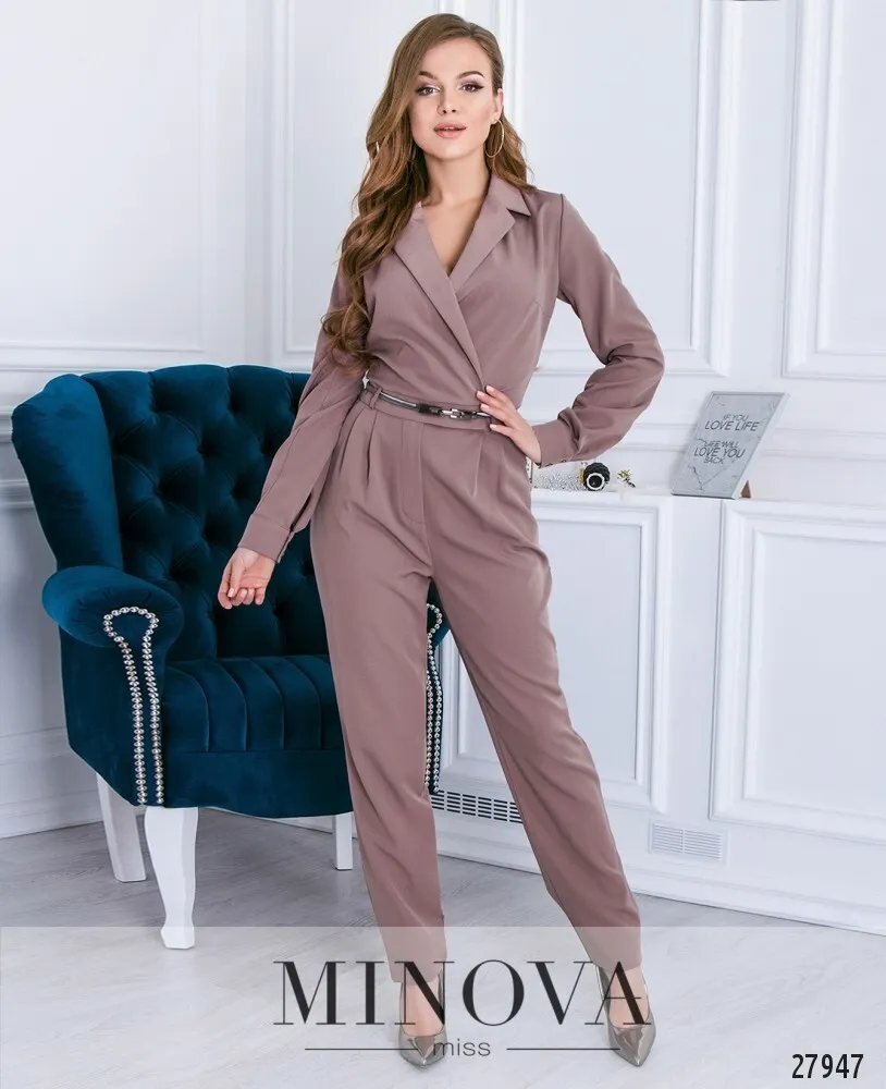 Комбинезон 4002-кофейно-лавандовый Minova