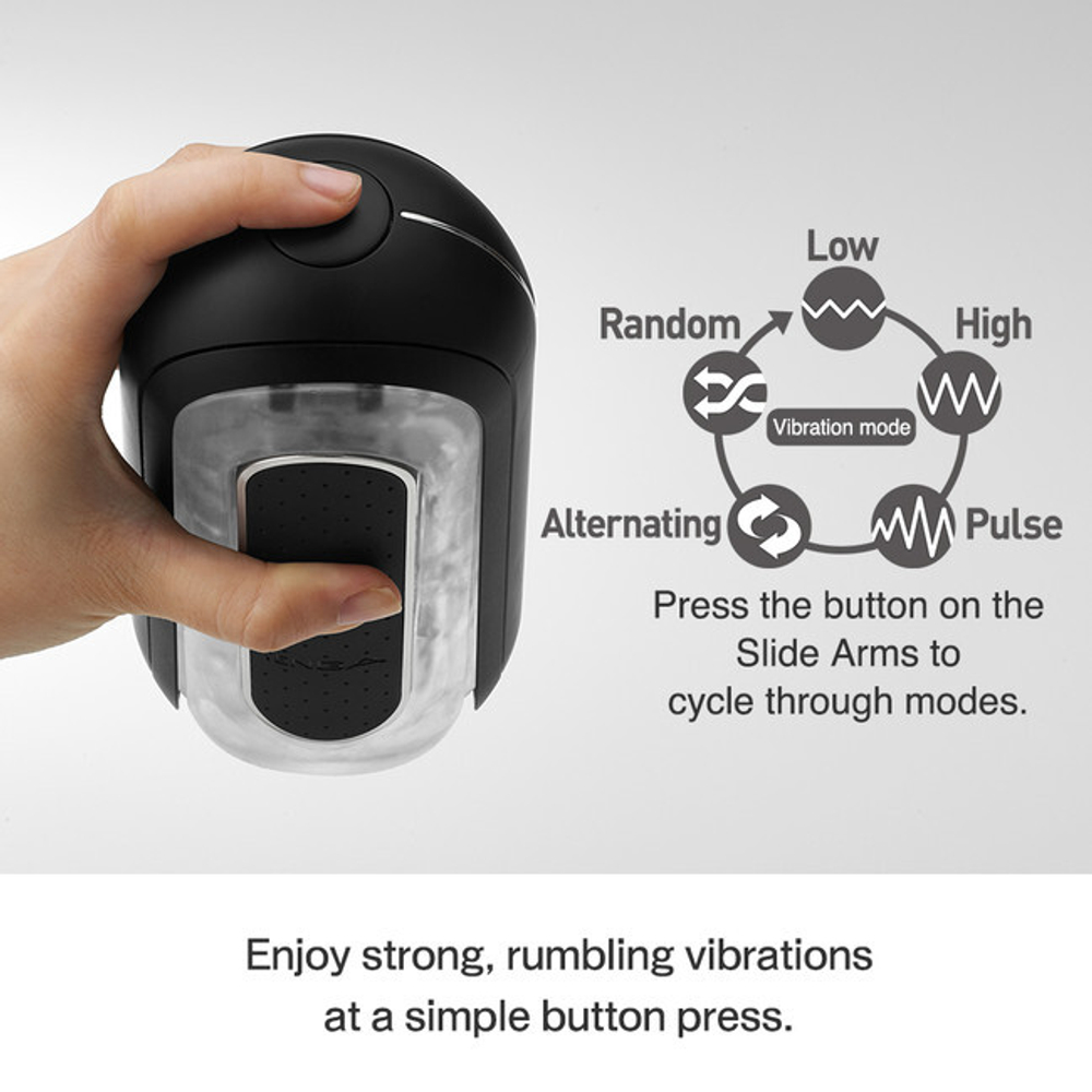 Мастурбатор Tenga Flip 0 (Zero) с вибрацией Electronic Vibration Black (Цвет: черный)