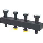 Стальной распределительный коллектор 2 отопительных контура в теплоизоляции DN 25 SDG-0016-004002 STOUT