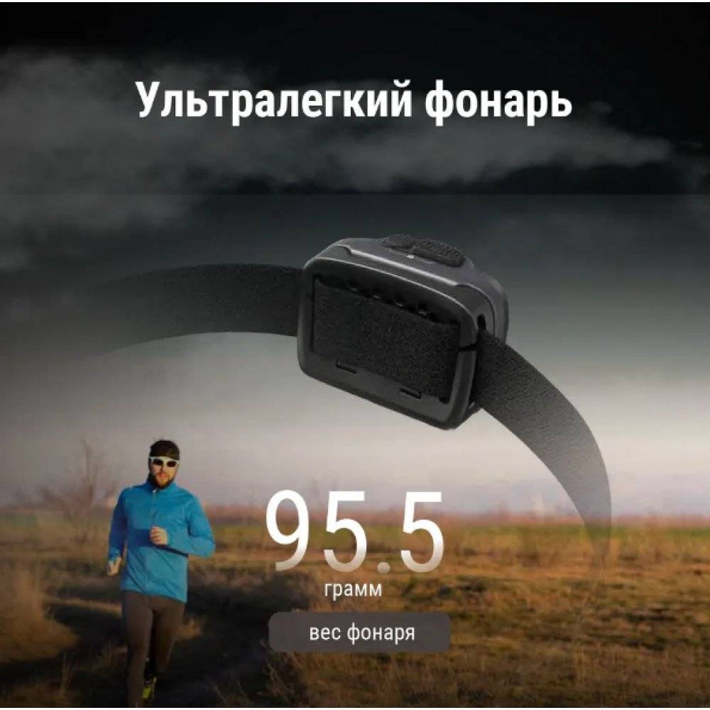 Фонарь налобный Nitecore NU31 550 люмен дальность 145м