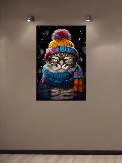 Постер "Модный кот"