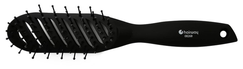 Hairway Щетка 9 рядная, изогнутая 08268