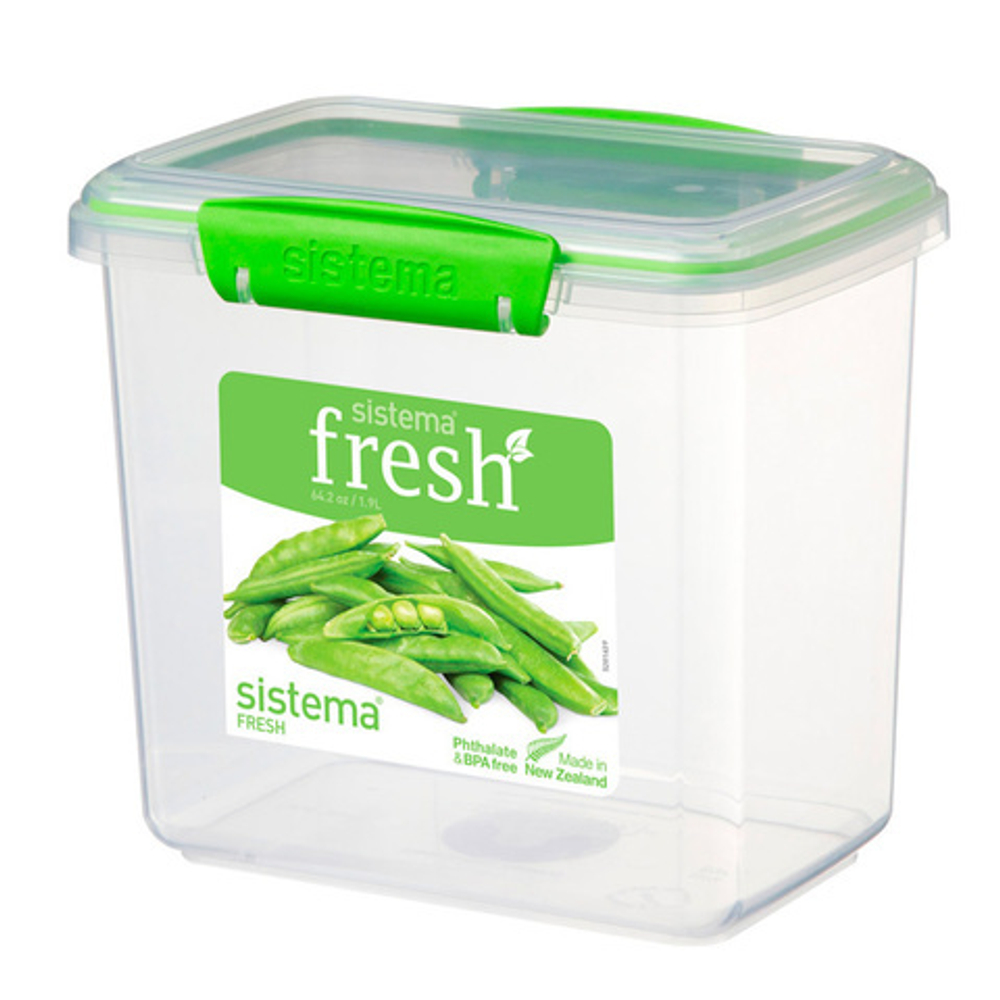 Контейнер 1.9л высокий Sistema Fresh зеленый