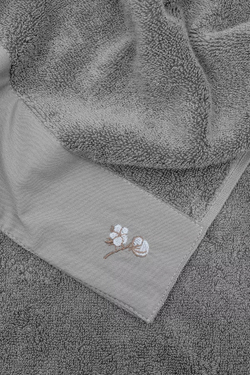 Полотенце из органического хлопка Pure Cotton 50х90 темно-серый