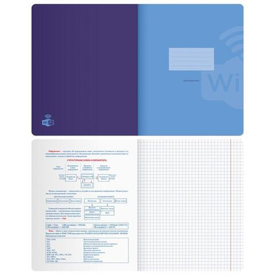 Тетрадь предметная А5 48л. "Monocolor. Element. Информатика" (BG)