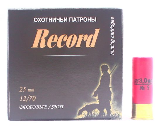 Патрон "Рекорд" 12/70 №9 Б/К 32 гр.