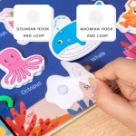 Книга с липучками Busy book, более 60 липучек