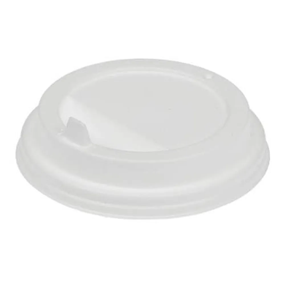 Крышка БЕЛАЯ 80мм с питейником для Кофе УК-80К КАШТАН (100шт/упак) 2000шт