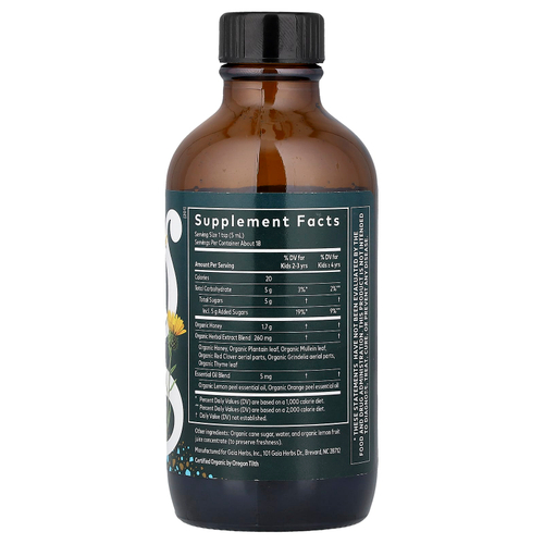 Gaia Herbs, детский сироп для здоровья бронхов, 89 мл (3 жидк. унции)