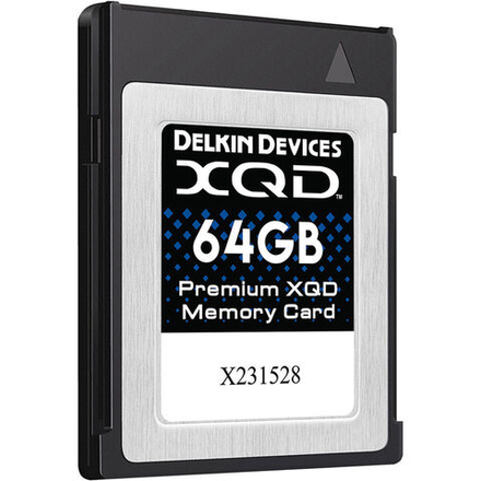 Карта памяти Delkin Devices Premium XQD 2933X 64GB, R/W 440/400 МБ/с