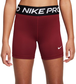 Шорты для девочки теннисные Nike Girls Pro 3in - красный