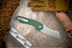 Нож Vosteed Gator сталь 14C28N Stonewash рукоять Green Micarta