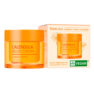 Крем для лица успокаивающий с экстрактом календулы FARMSTAY Calendula Relief Cream 80 мл