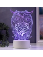 Светильник Большой филин LED RGB от
